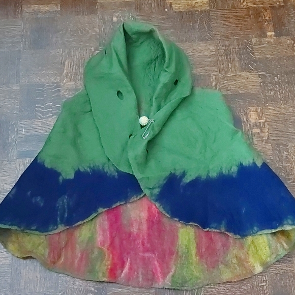 Jackets & Blazers - Handmade felted vest, art piece